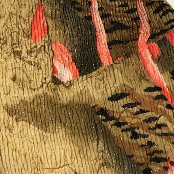 Vintage Alberto Makali Y2K Semi-Sheer Crinkle Abstract Blouse Size Small NWOT - Picture 9 of 14